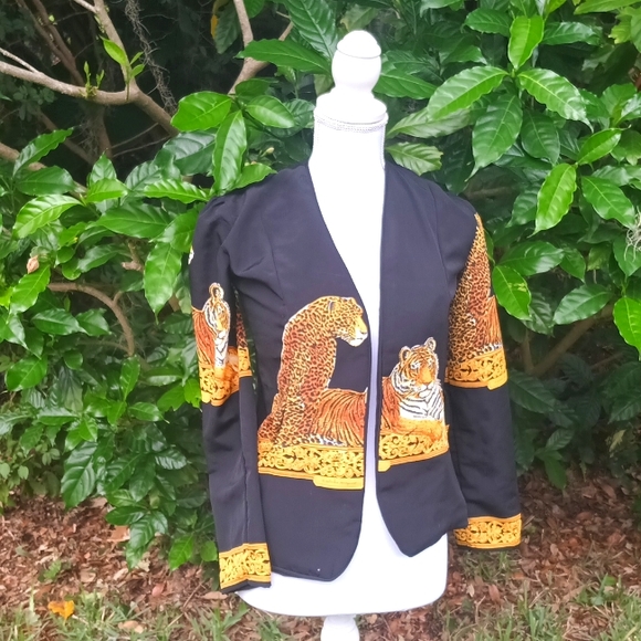 Vintage Jackets & Blazers - '80s, '90s, Epic Vintage Leopard Print Cropped jacket XSmall